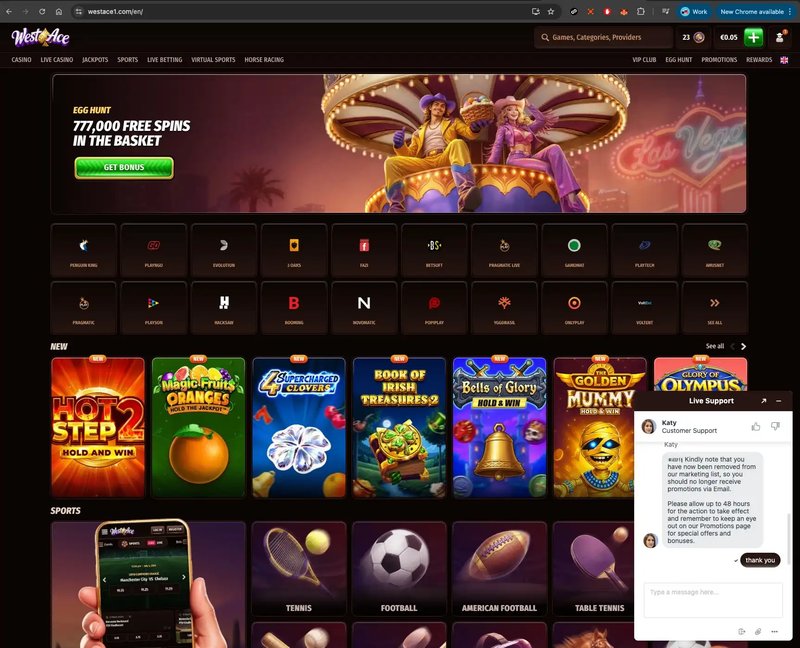 Introduction to westace online casino